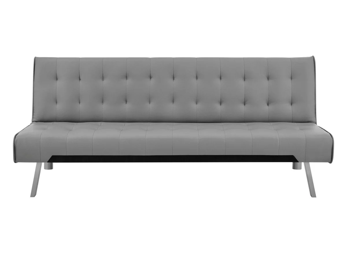 Banquette clic-clac capitonné design gris KEDY - Image 6