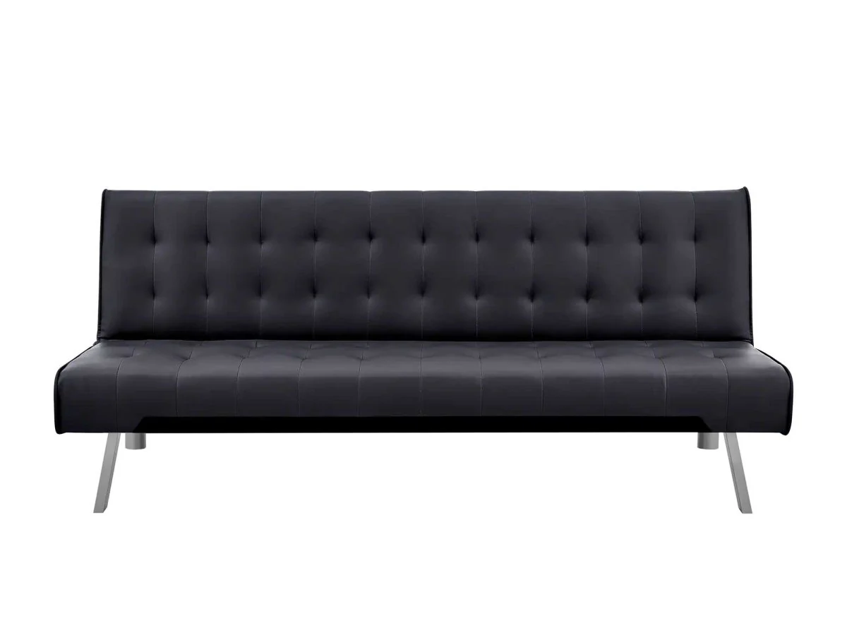 Banquette clic-clac capitonné design noir KEDY - Image 6