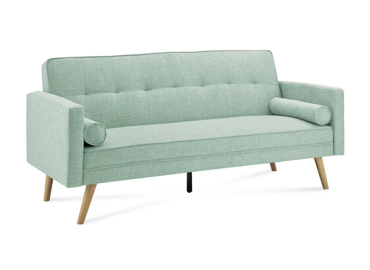 Banquette clic clac en tissu vert d'eau TANIA - Image 3