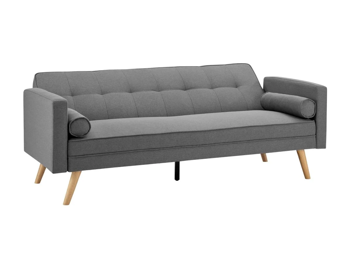 Banquette clic clac gris en tissu TANIA - Image 4