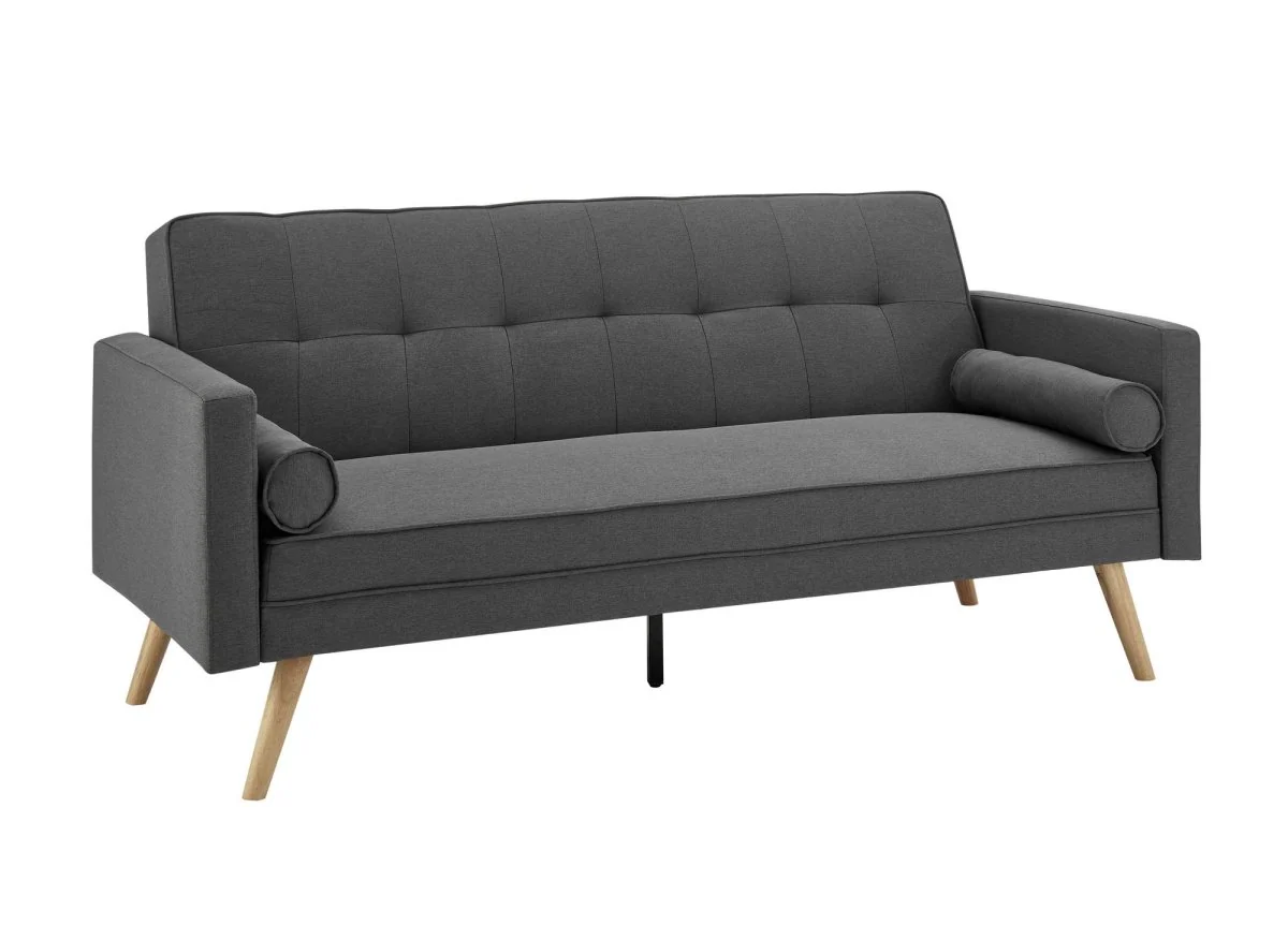 Banquette clic clac gris foncé en tissu TANIA - Image 3