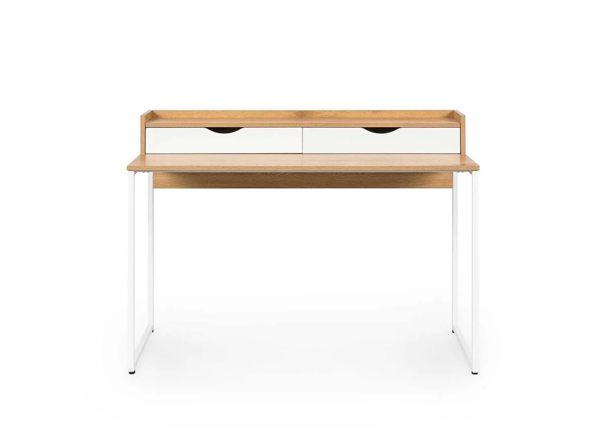 Bureau scandinave avec rangements en bois et métal NORBERT - Image 6