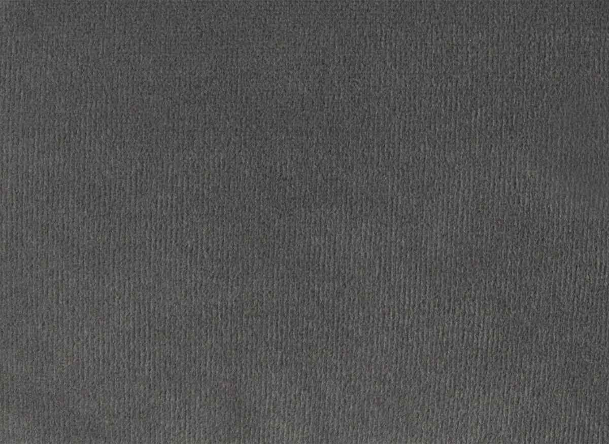 Canapé fixe 2 places capitonné chesterfield velours gris CARMEN - Image 12