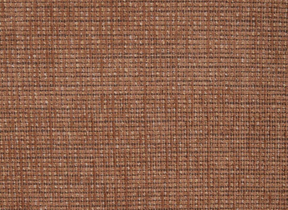 Canapé 3 places en velours chiné terracotta CARLOTA - Image 10