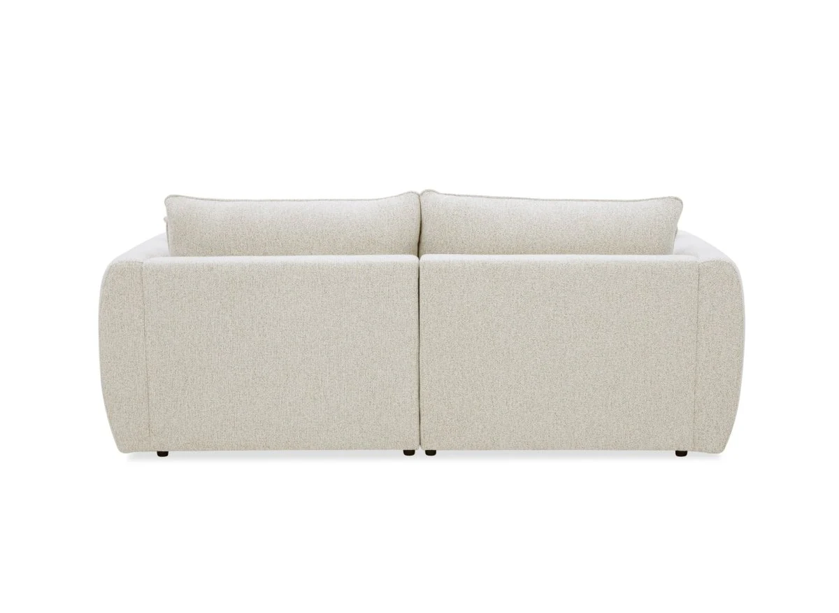 Canapé 3 places en velours texturé beige NALYA - Image 5