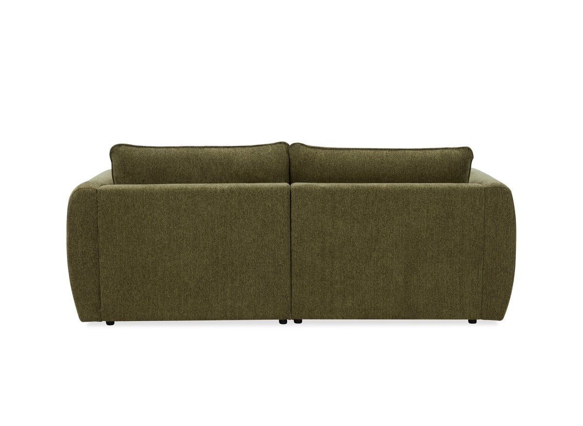 Canapé 3 places en velours texturé vert olive NALYA - Image 6