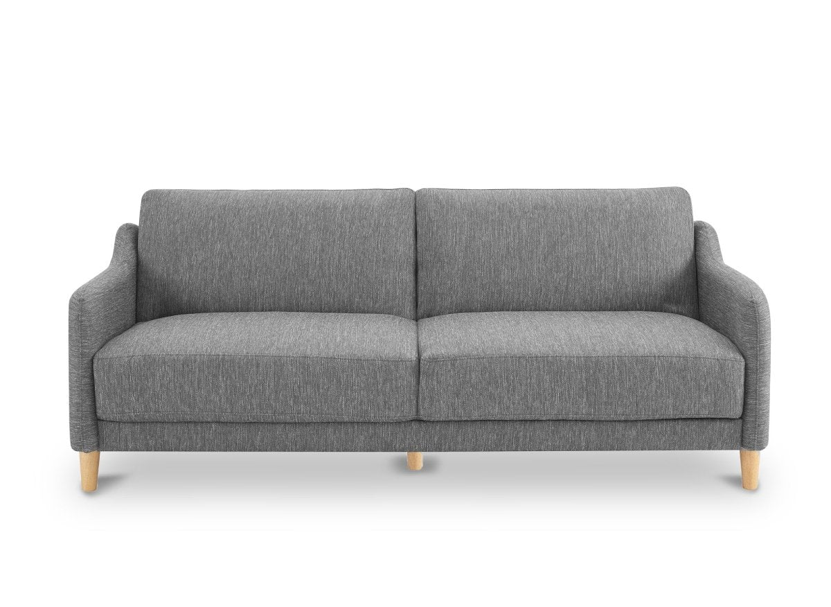 Canapé clic clac 3 places en tissu gris foncé MARLON - Image 5