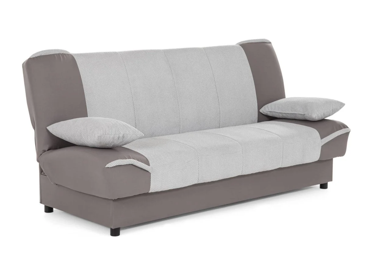 Canapé clic clac gris convertible NATI - Image 3