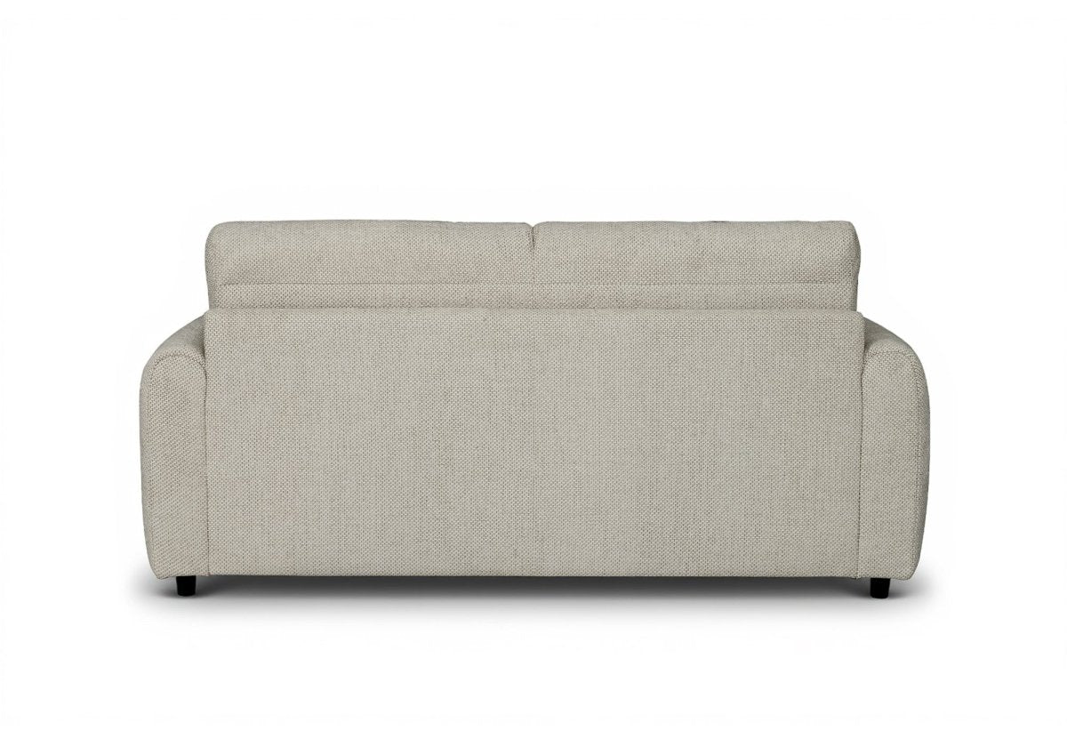 Canapé convertible express 3 places en tissu beige ISANDRO - Image 7