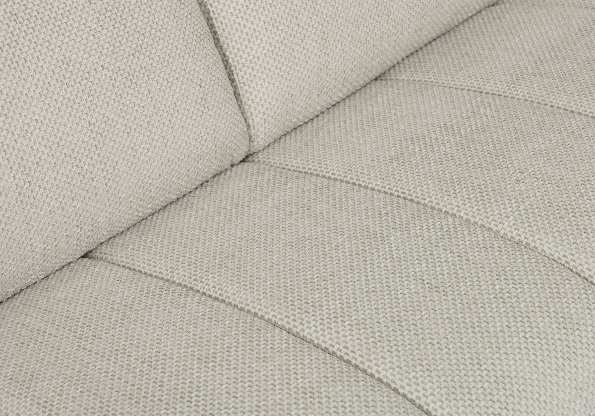 Canapé convertible express 3 places en tissu beige ISANDRO - Image 9