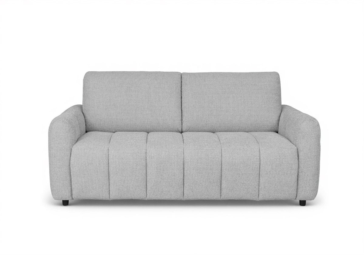 Canapé convertible express 3 places en tissu gris ISANDRO - Image 6