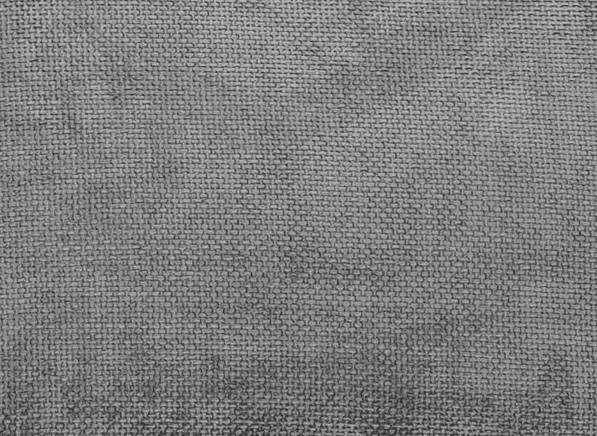 Canapé d'angle convertible avec coffre de rangement en velours chiné gris SAMINA - Angle droit - Image 7