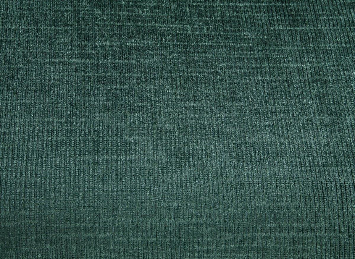 Canapé d'angle convertible avec coffre en velours chiné vert LUFY - Angle gauche - Image 8
