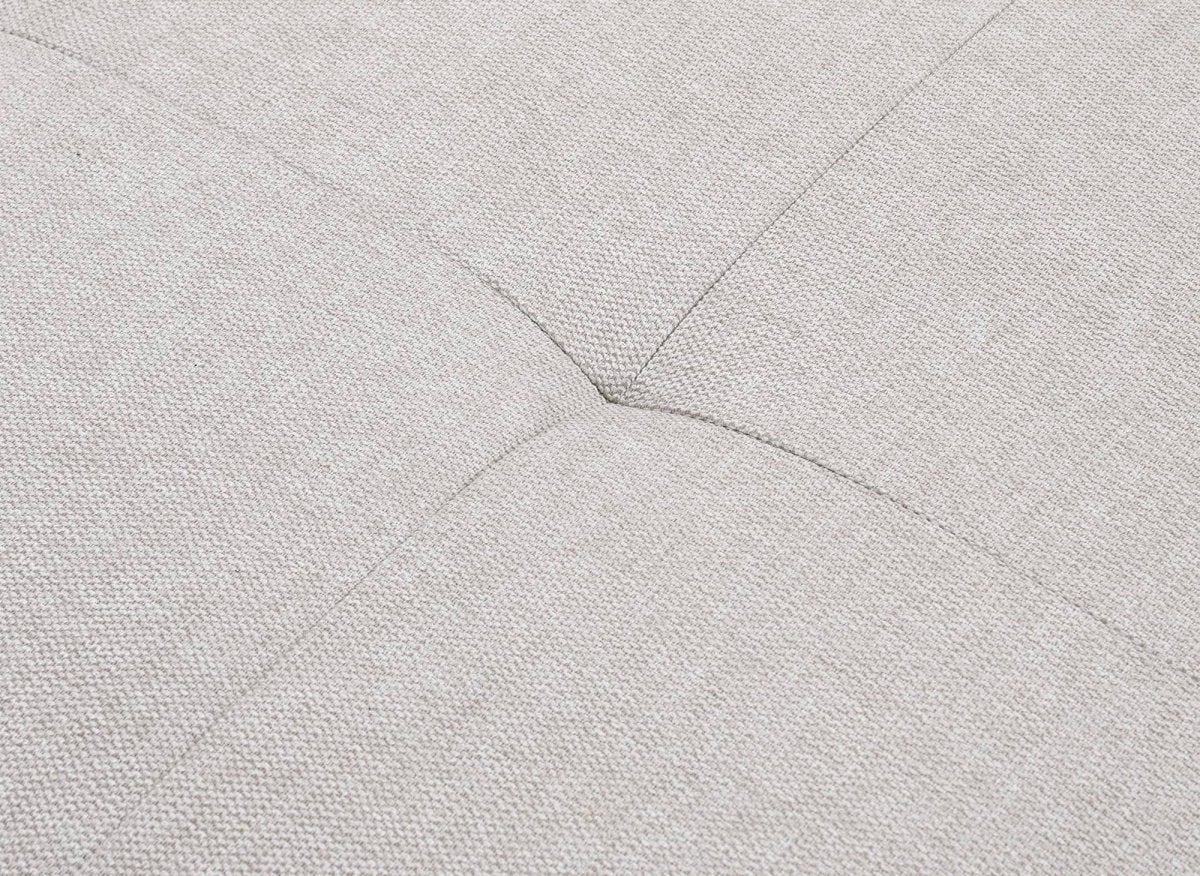 Canapé d'angle convertible en tissu beige MONICA - Angle droit - Image 8