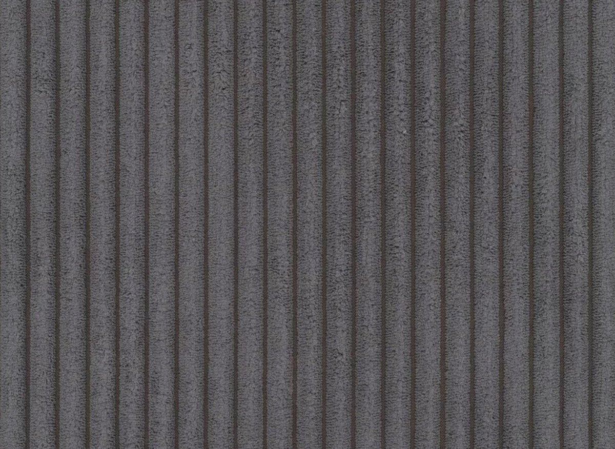 Canapé d'angle convertible et réversible avec coffre en velours cotelé gris anthracite - JADE - Image 9
