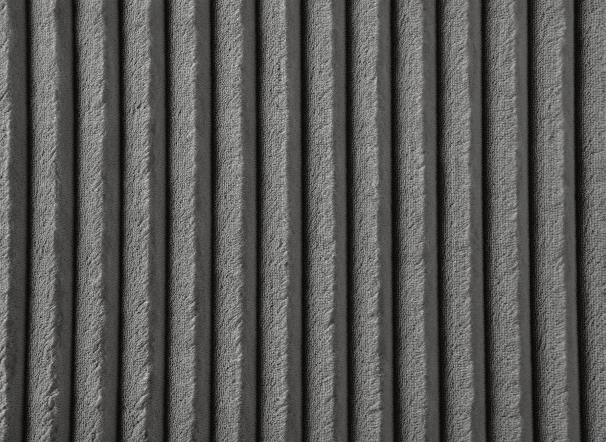 Canapé panoramique réversible convertible avec coffre en velours côtelé épais gris NOELIA - Image 10