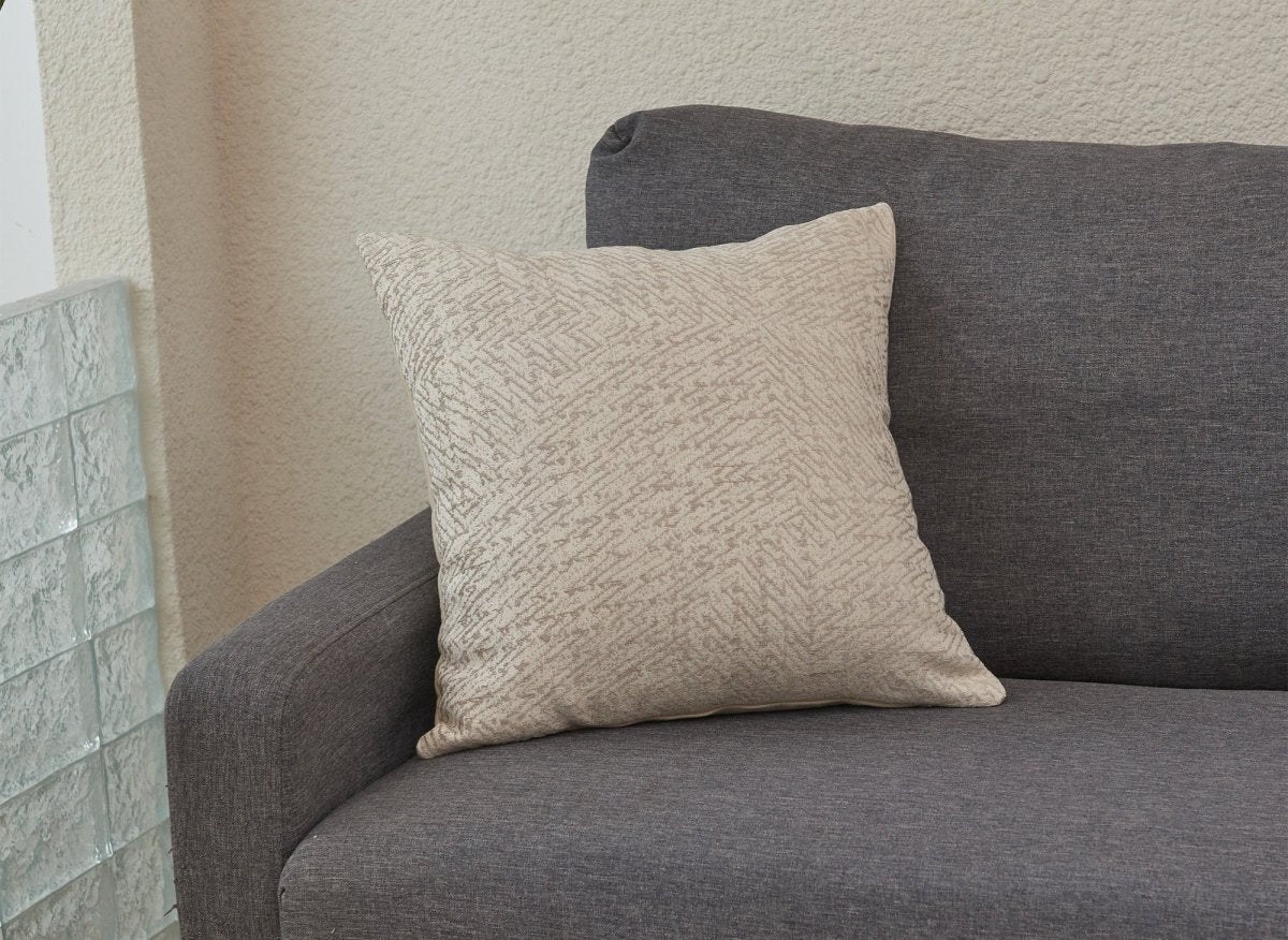 Coussin beige à motifs 45x45 cm MINNESOTA