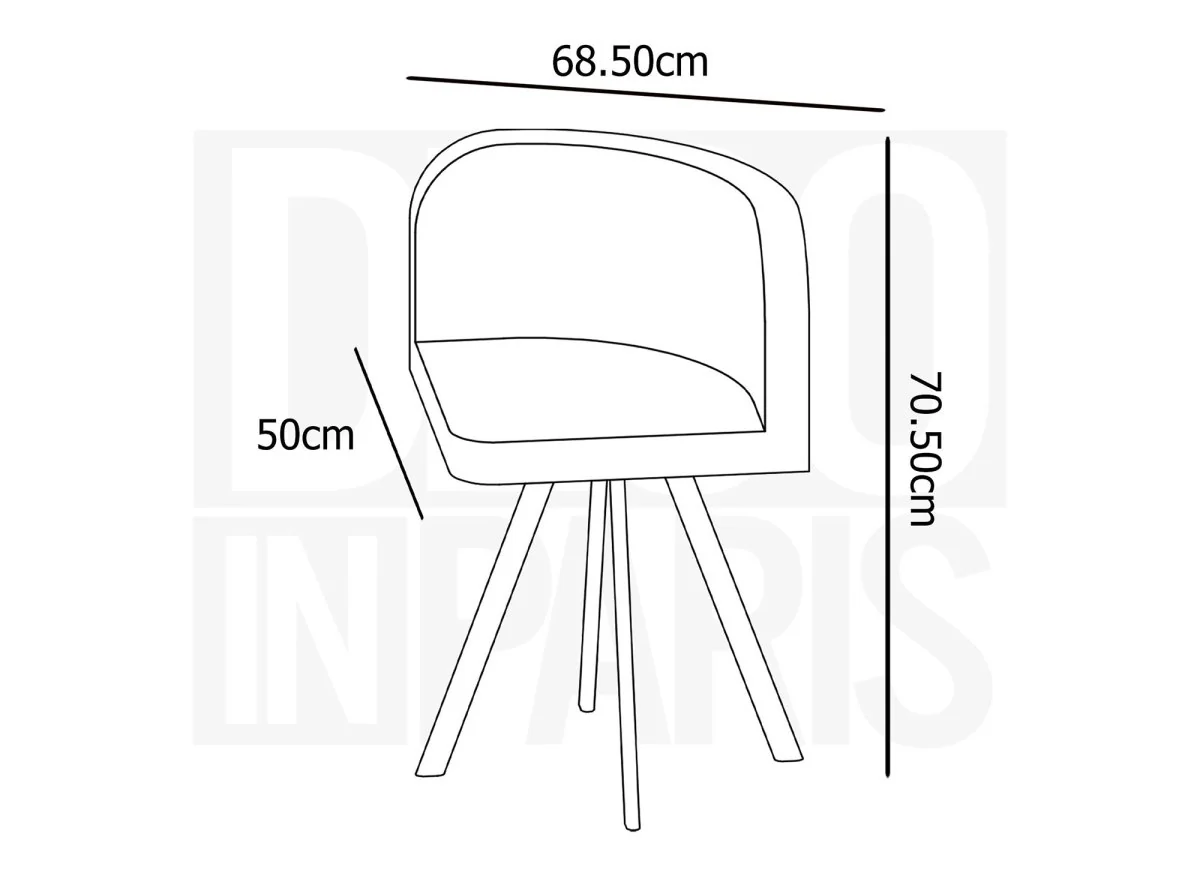 Ensemble table + 4 chaises encastrables noires FLEN - Image 6