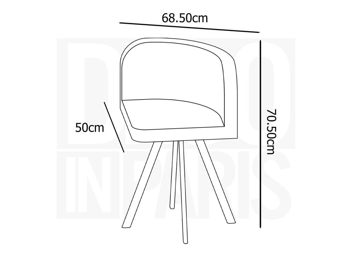 Ensemble table + 6 chaises encastrables beige FLEN XL - Image 8