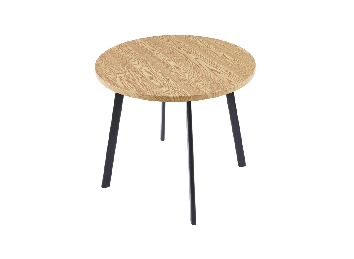 Ensemble table à manger en bois avec 4 tabourets beige IRINA - Image 10