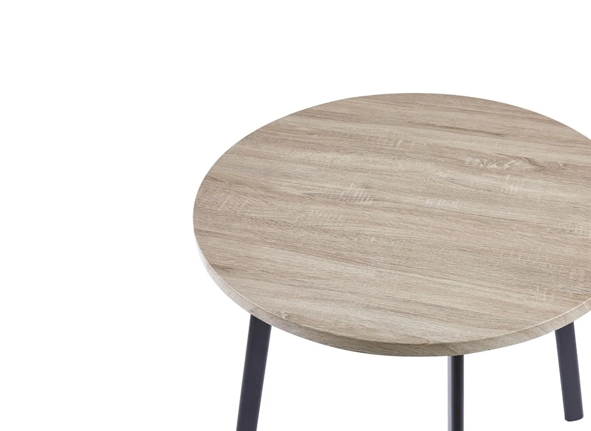 Ensemble table à manger en bois gris clair avec 4 tabourets gris IRINA - Image 10