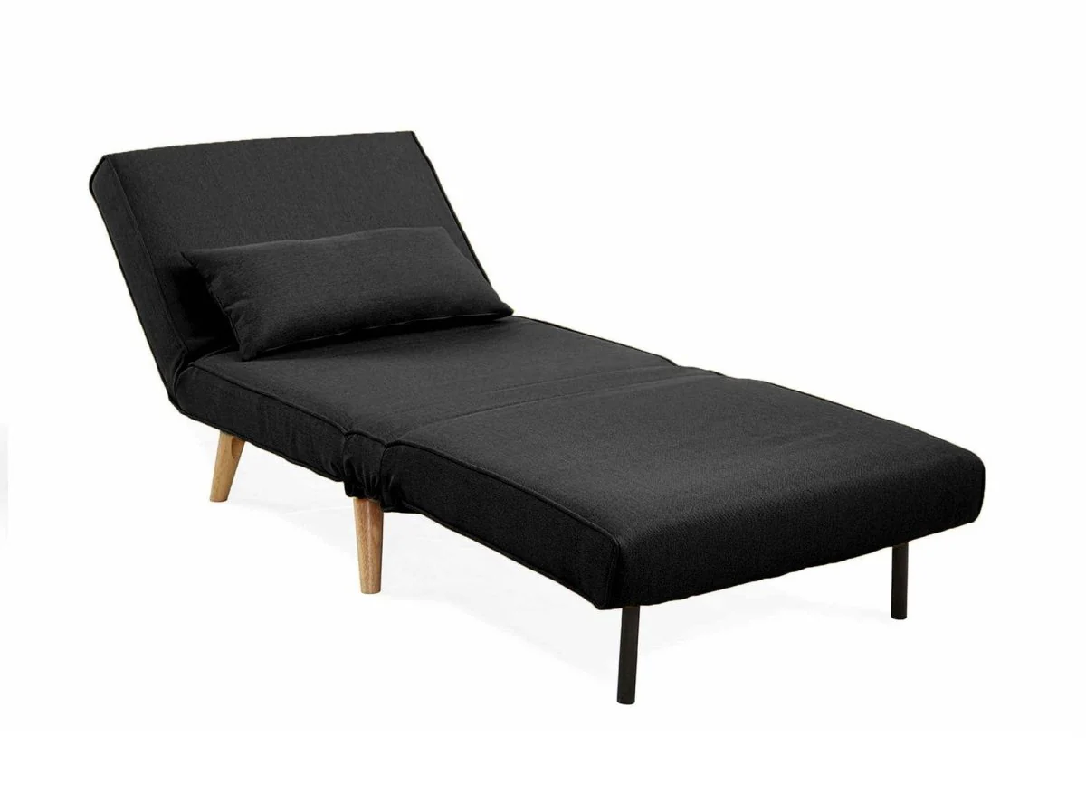 Fauteuil convertible en tissu gris anthracite TONKA - Image 6