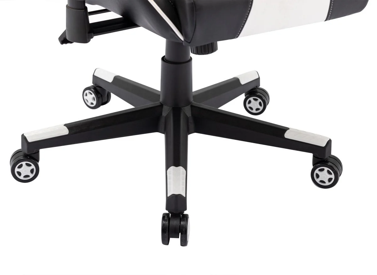 Fauteuil de bureau gaming en simili cuir noir et blanc SOUL - Image 10