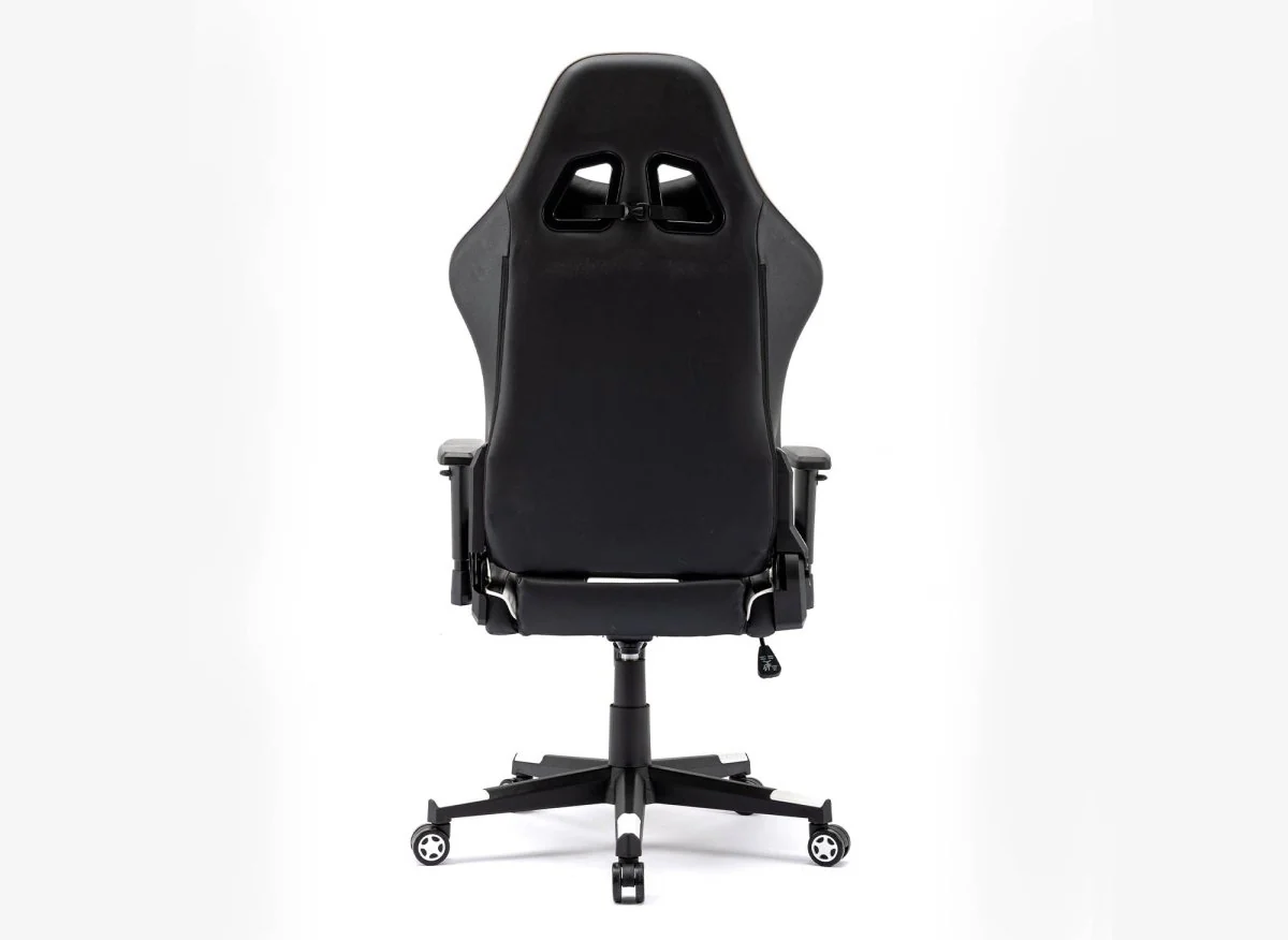 Fauteuil de bureau gaming en simili cuir noir et blanc SOUL - Image 7