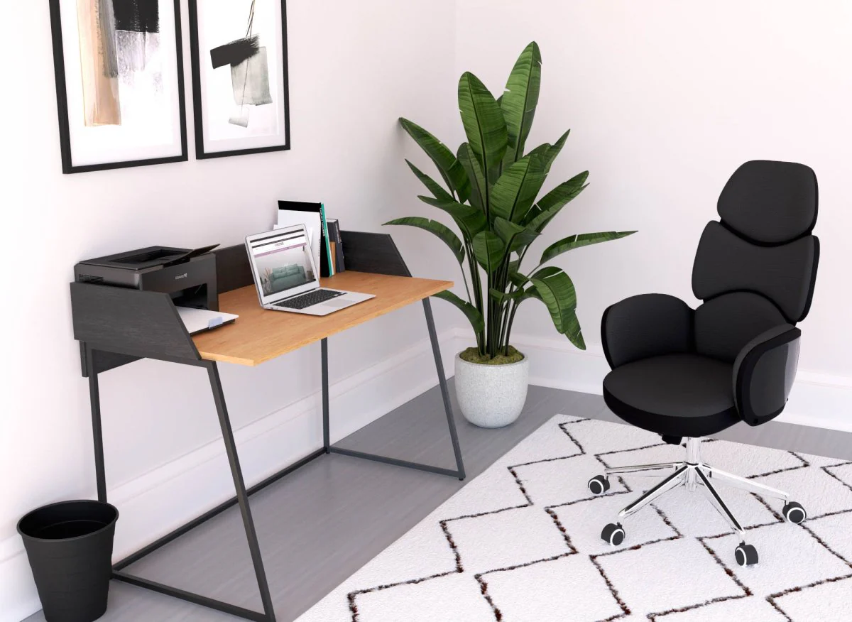 Fauteuil de bureau noir ALFA - Image 4