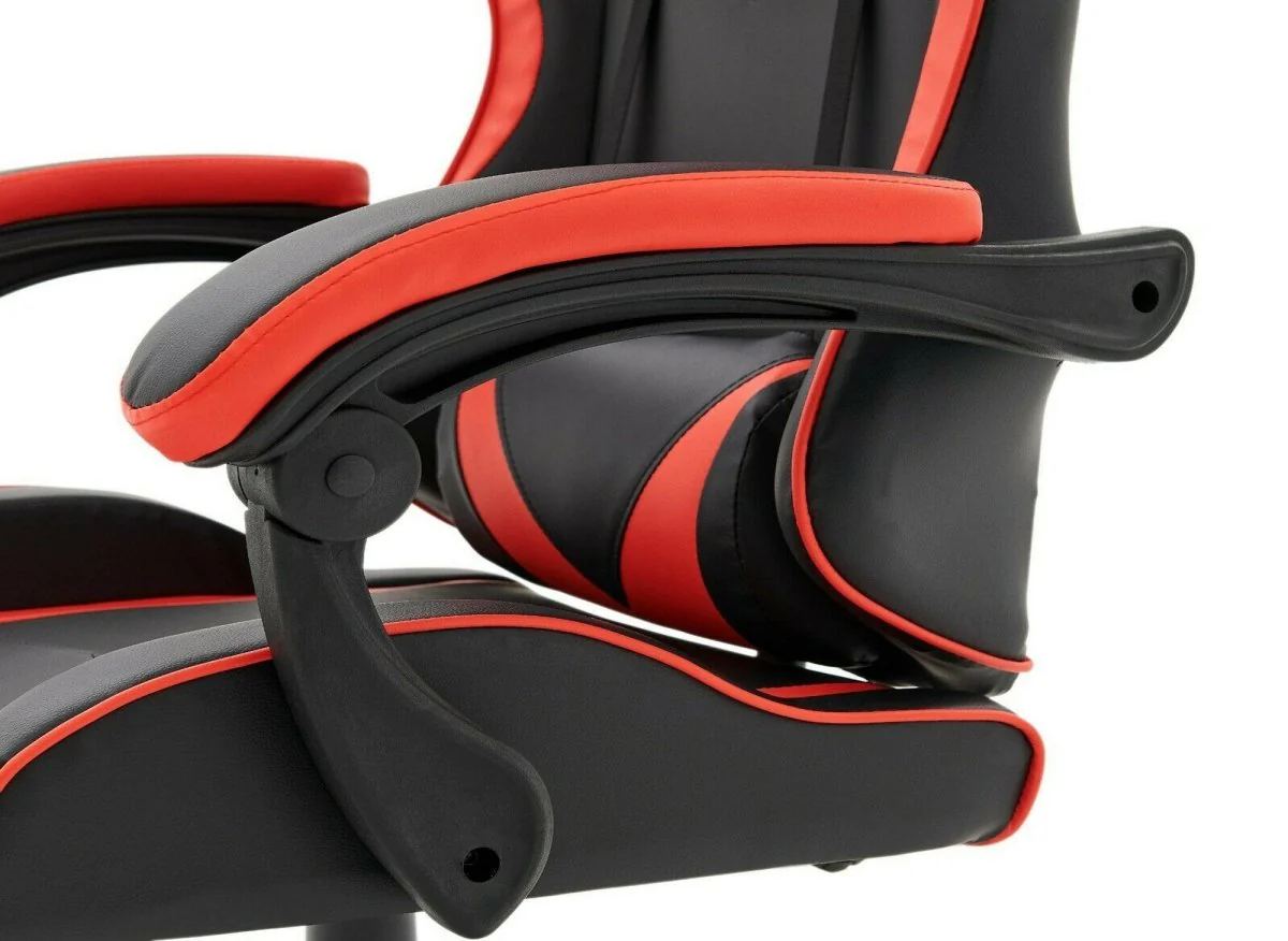 Fauteuil gaming en simili cuir noir et rouge PIXEL - Image 5