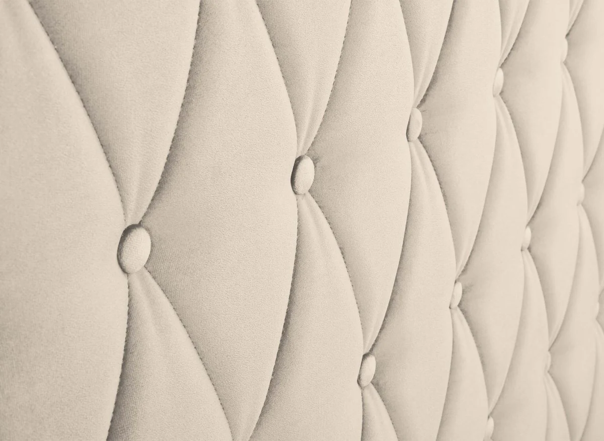 Lit coffre en velours beige 140X190 cm PERLA - Image 9