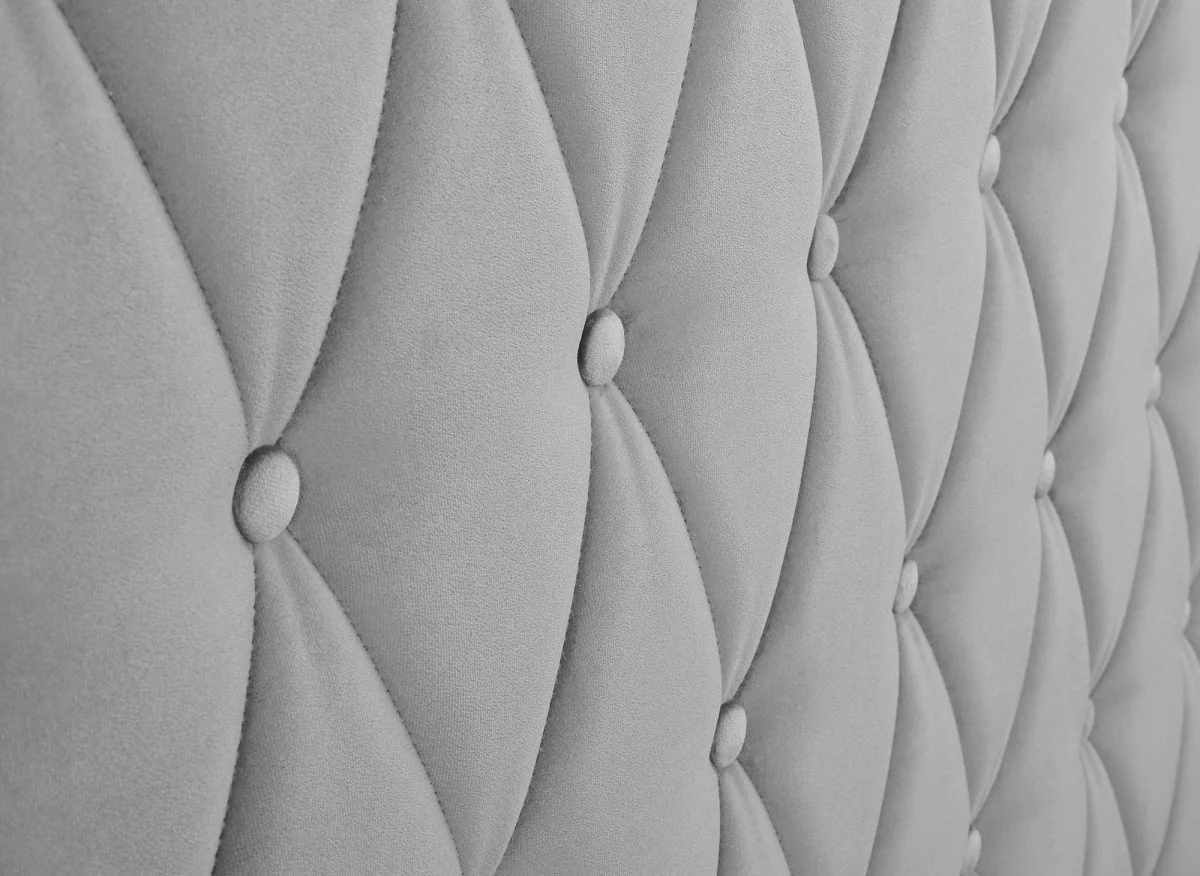 Lit coffre en velours gris 180X200 cm PERLA - Image 9