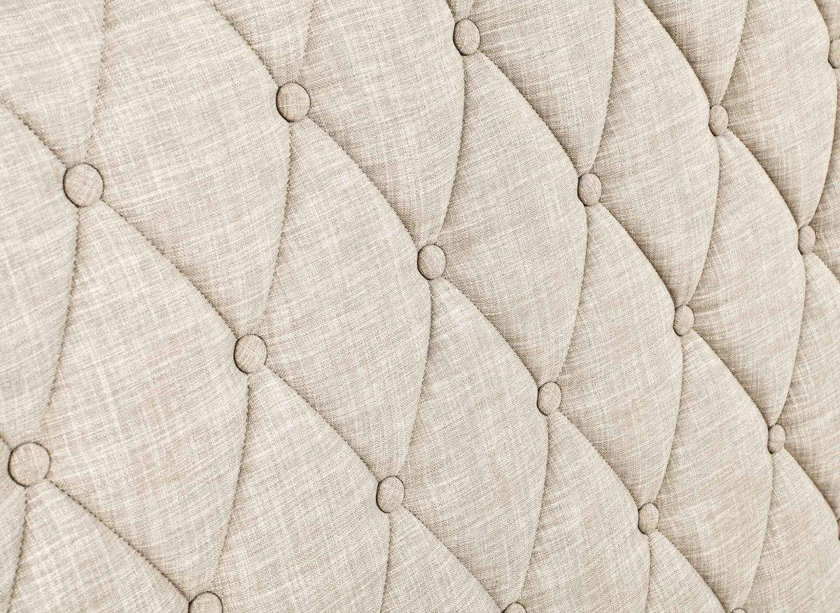 Lit double avec 4 tiroirs en lin beige 180x200 cm LEANDRE - Image 10