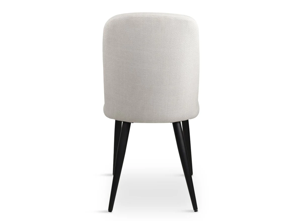 Lot de 2 chaises de repas en tissu lin beige KINSEY - Image 6