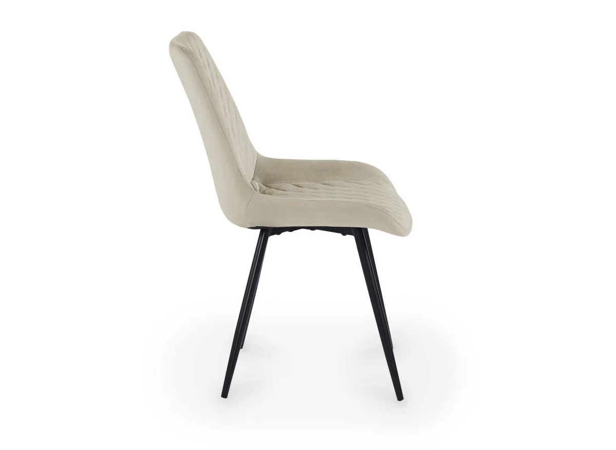 Lot de 2 chaises design en velours beige YOLA - Image 6