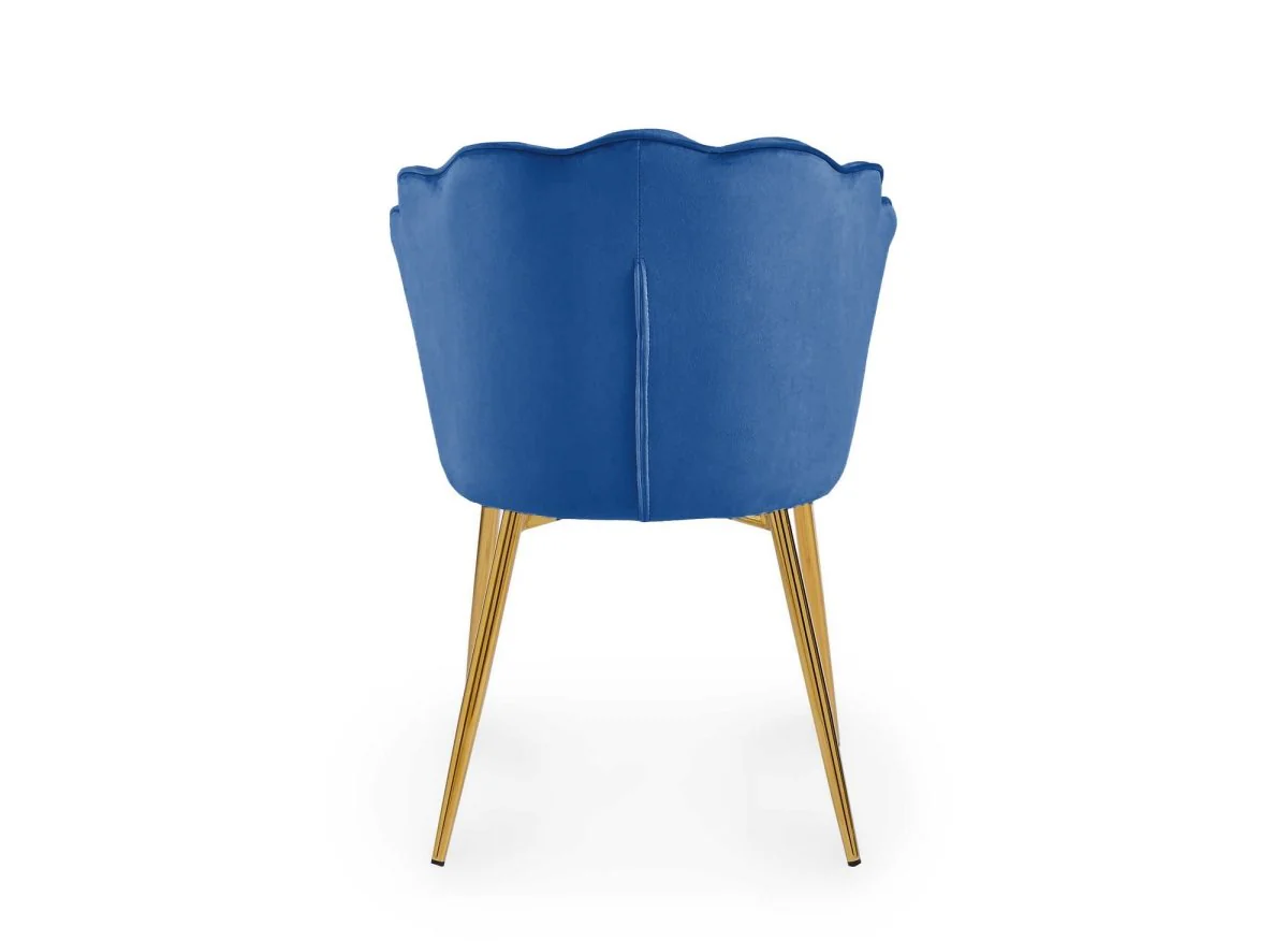 Lot de 2 chaises design en velours bleu GARANCE - Image 10
