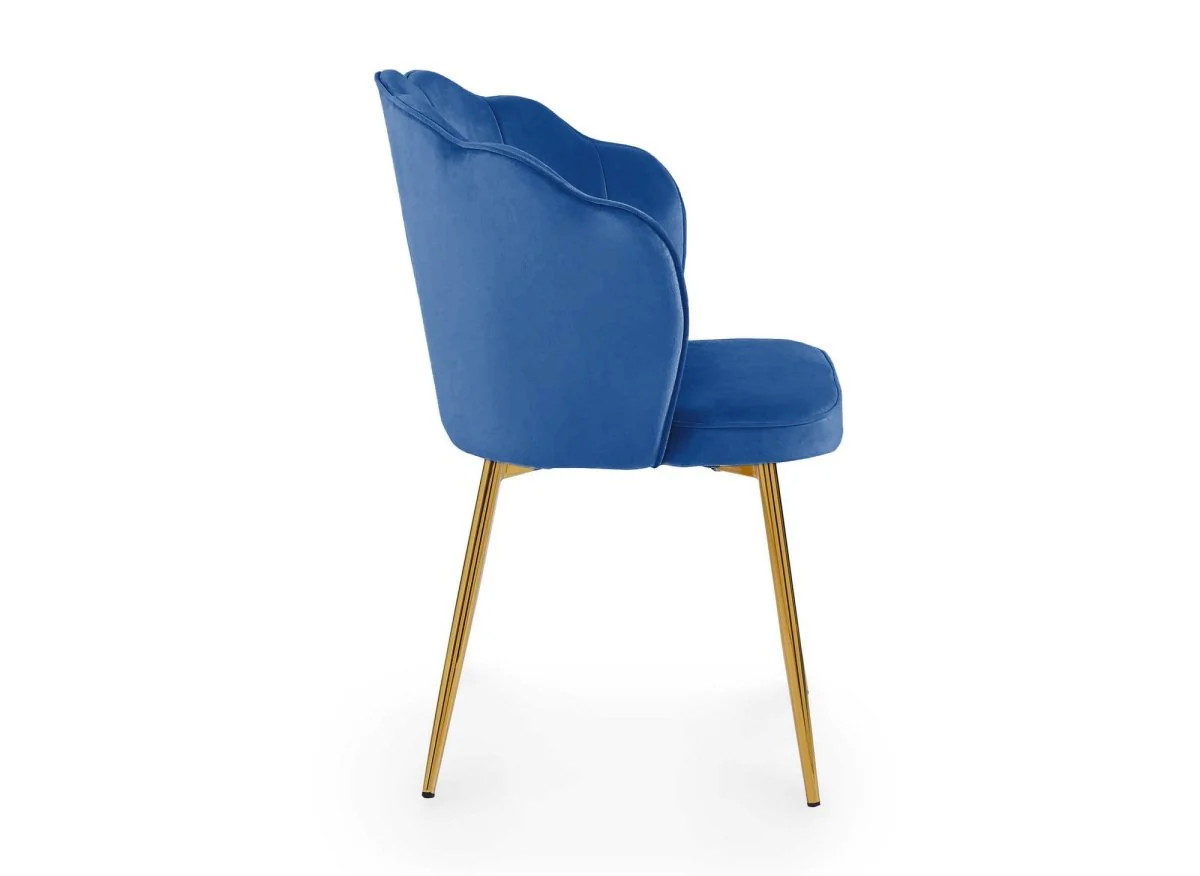 Lot de 2 chaises design en velours bleu GARANCE - Image 9