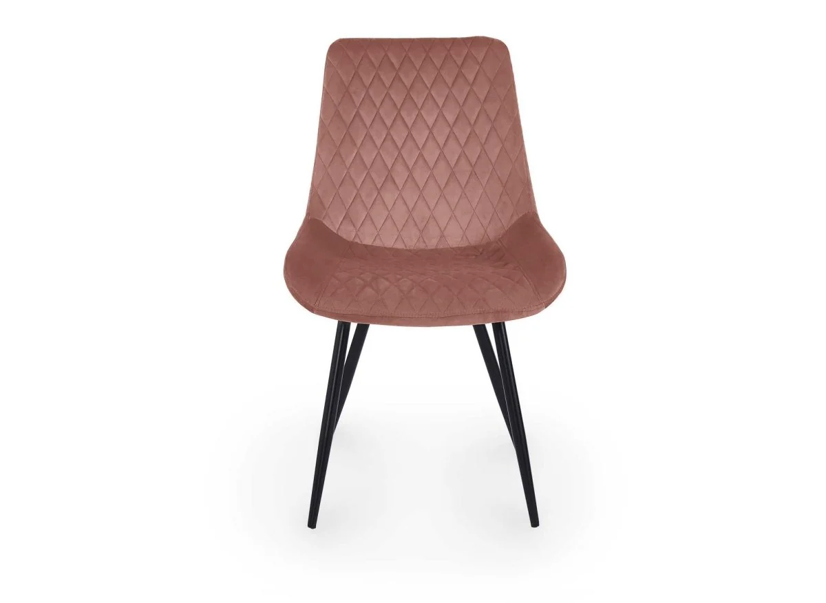 Lot de 2 chaises design en velours rose YOLA - Image 4