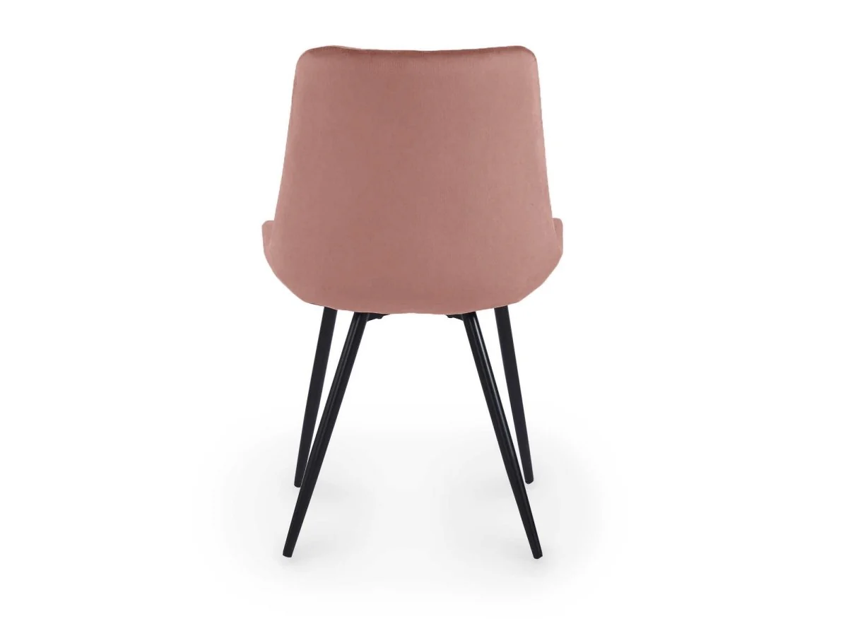 Lot de 2 chaises design en velours rose YOLA - Image 7