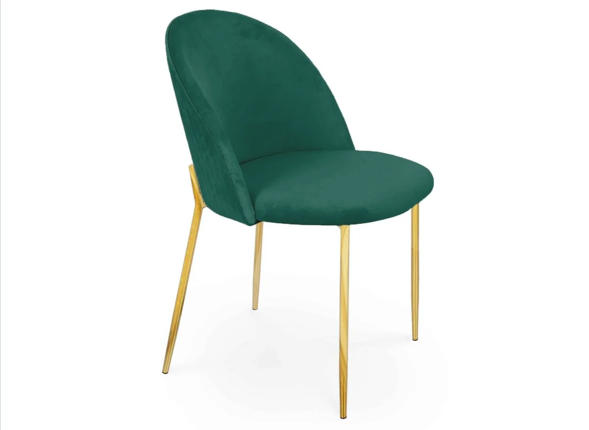 Lot de 2 chaises design en velours vert ARABEL - Image 5