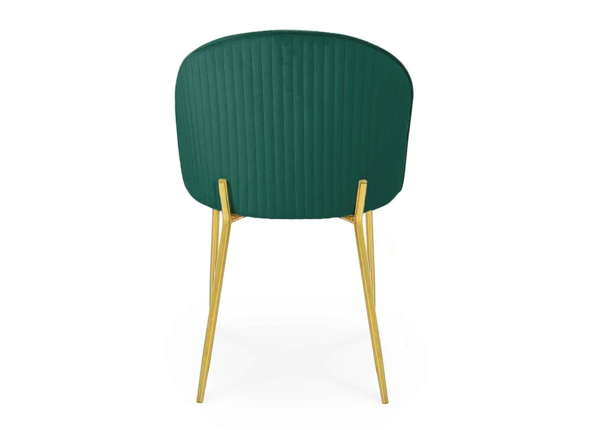 Lot de 2 chaises design en velours vert ARABEL - Image 7