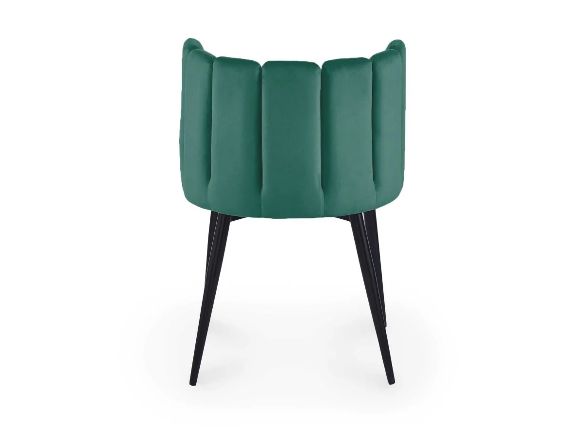 Lot de 2 chaises design en velours vert DEBBY - Image 7