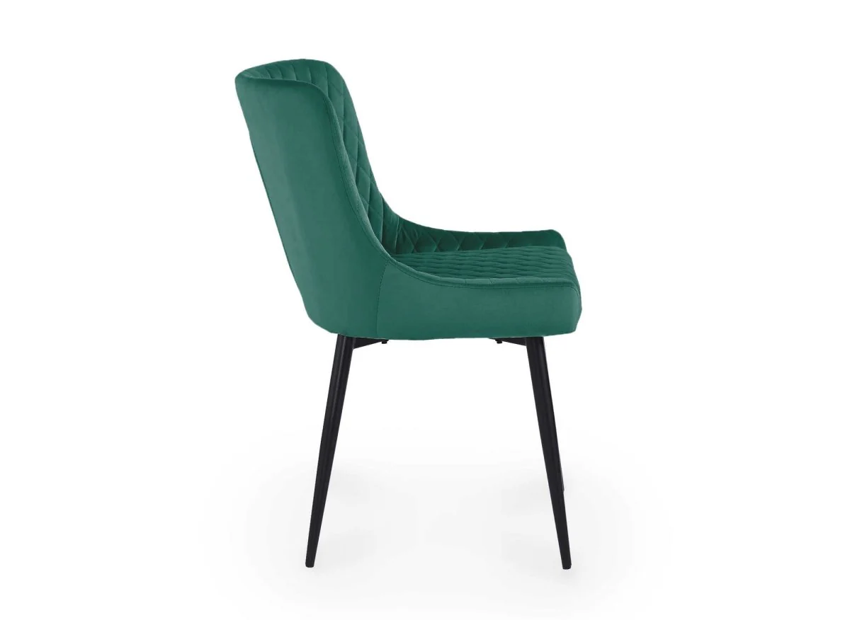 Lot de 2 chaises design en velours vert JENNY - Image 9
