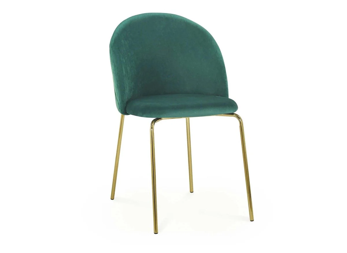 Lot de 2 chaises design en velours vert KENNETH - Image 4