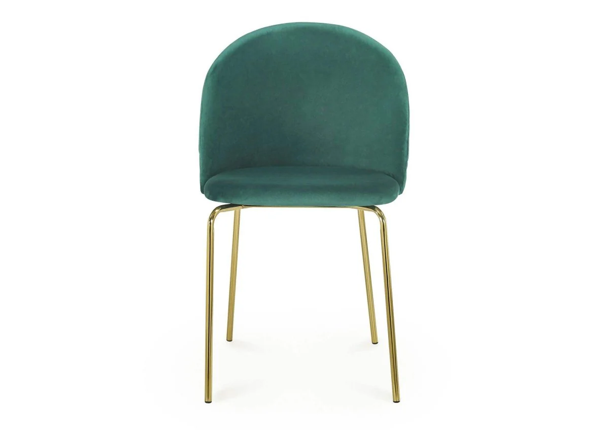 Lot de 2 chaises design en velours vert KENNETH - Image 5