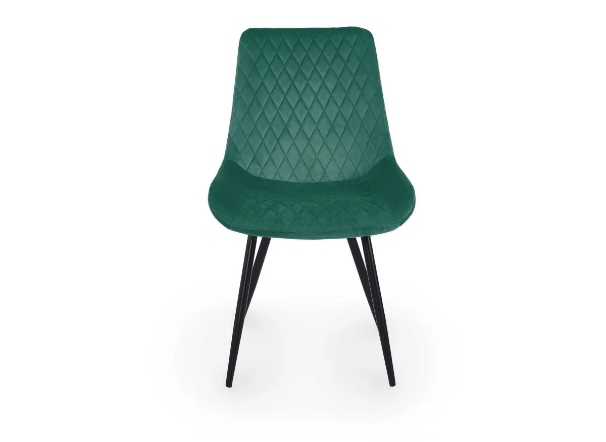 Lot de 2 chaises design en velours vert YOLA - Image 4