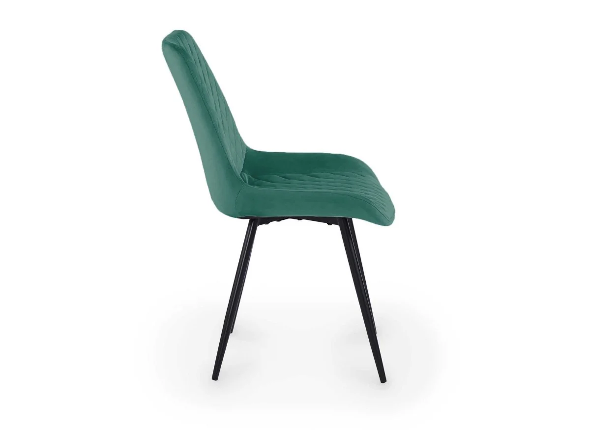 Lot de 2 chaises design en velours vert YOLA - Image 6