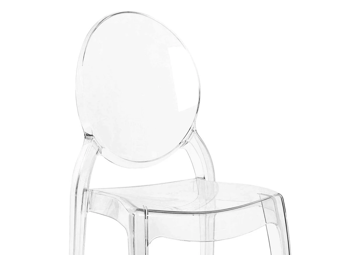 Lot de 4 chaises design en plexi transparent TOLGA - Image 10