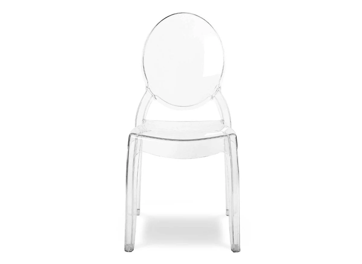Lot de 4 chaises design en plexi transparent TOLGA - Image 5