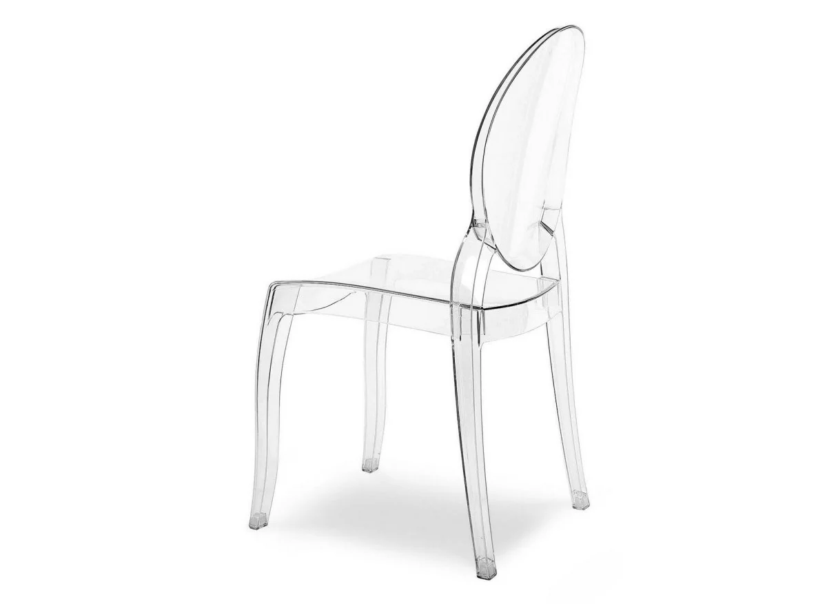 Lot de 4 chaises design en plexi transparent TOLGA - Image 6